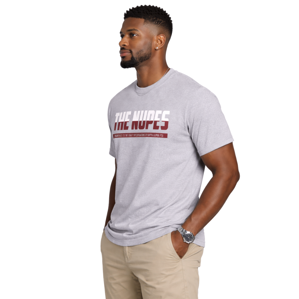Kappa Alpha Psi The Nupes DriFit Short Sleeve Shirt (Heather Grey)