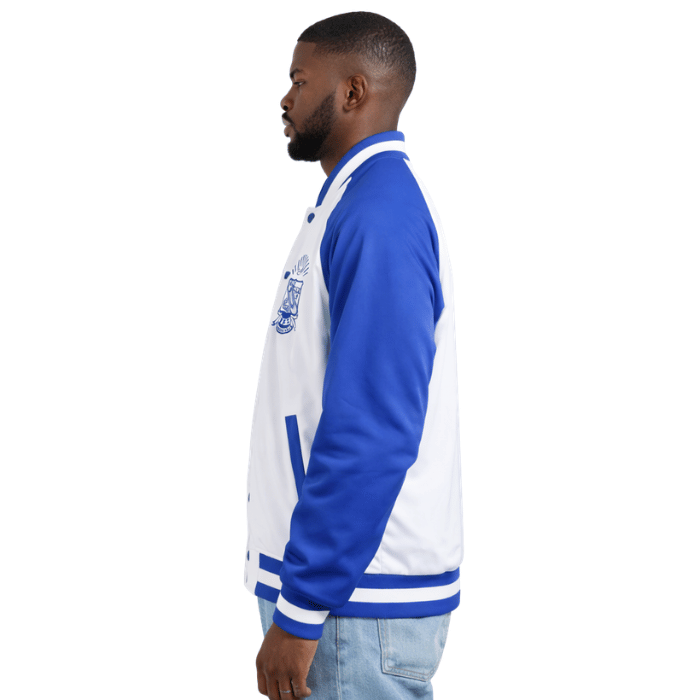 Sigma White Satin Bomber Jacket