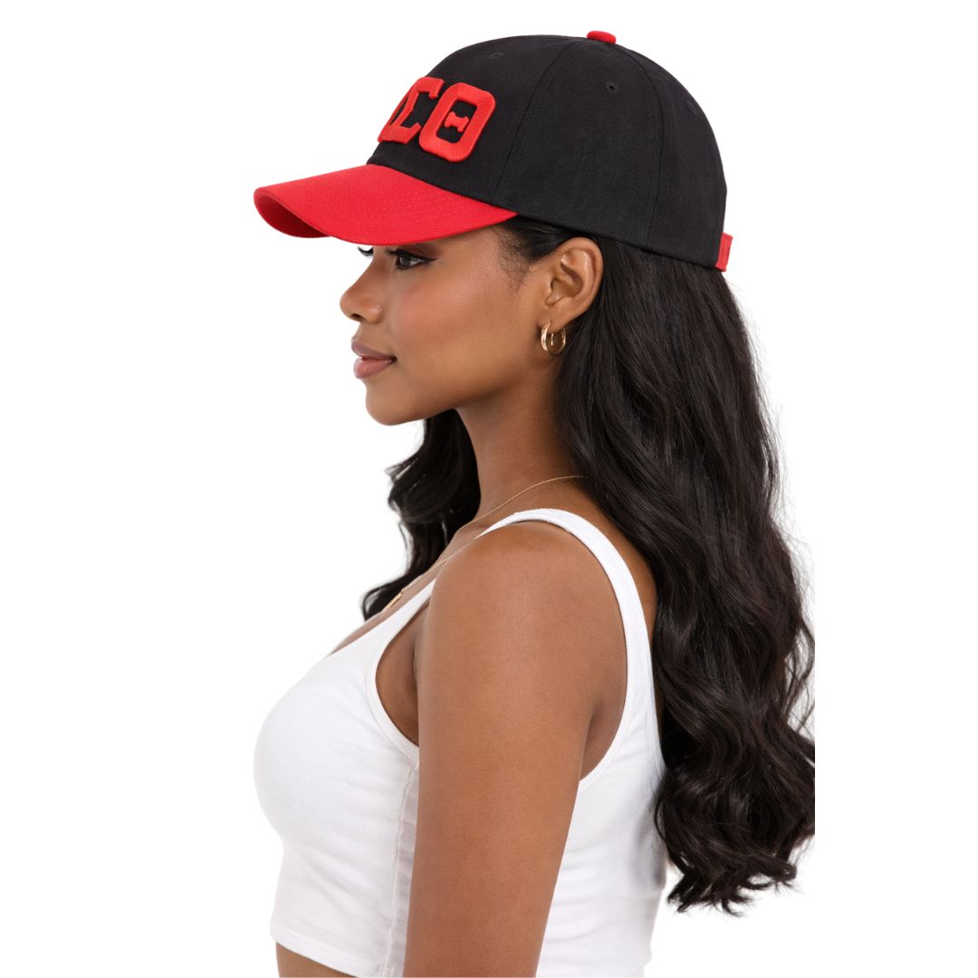 DST Letter Ball Cap  Black