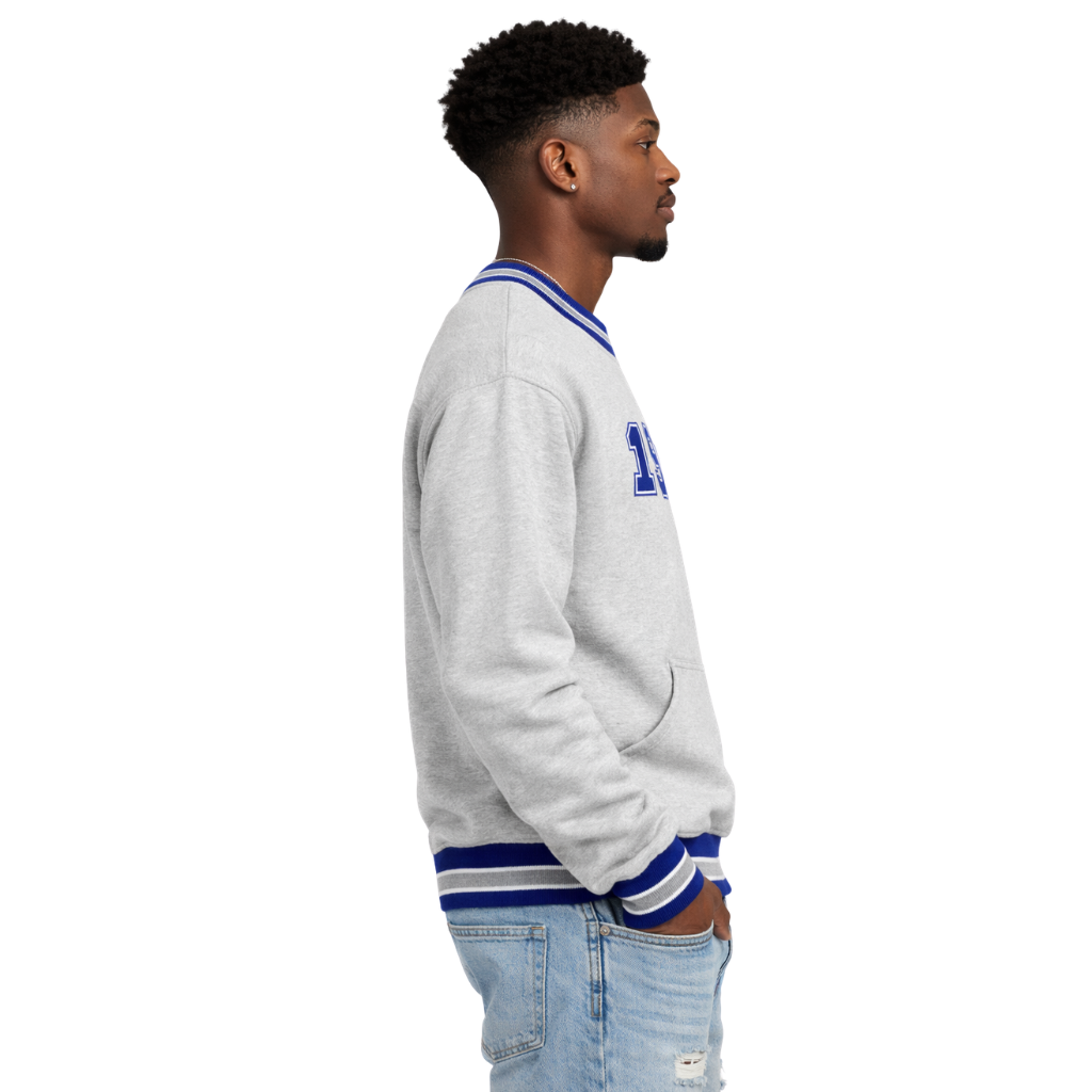 Phi Beta Sigma Grey 1914 Chenille Crewneck