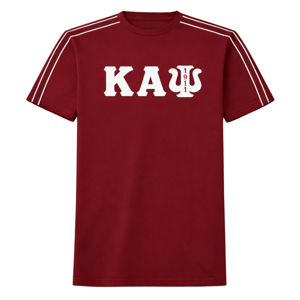 Kappa Alpha Psi Greek Letter 1911 Tee (Krimson)