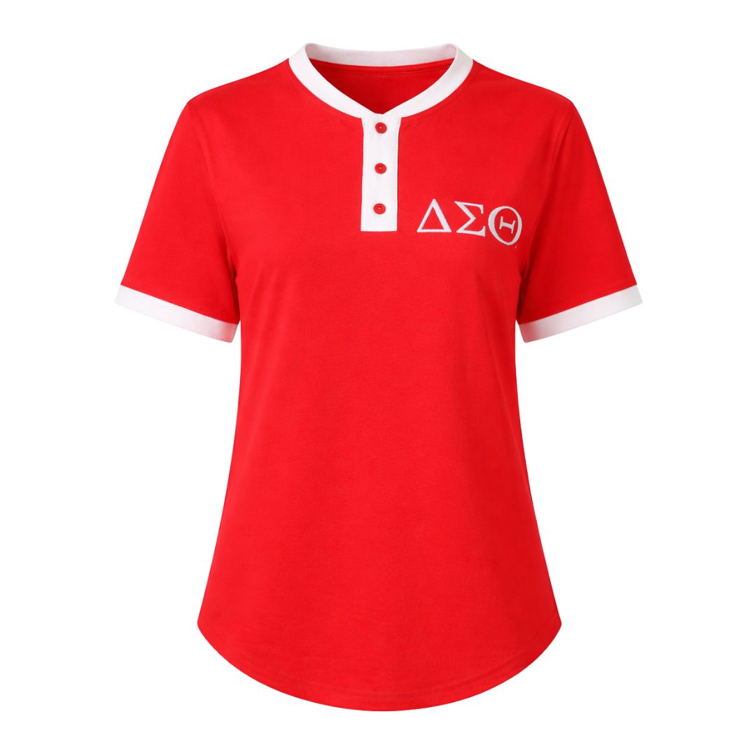 Delta Red Premium Henley Shirt