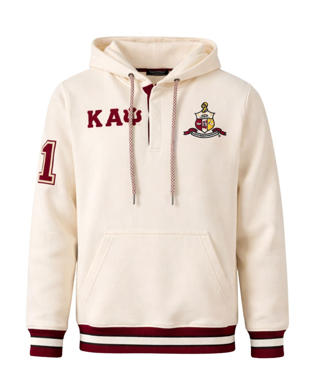 Kappa Alpha Psi Neutral Qtr Button-Up Hoodie