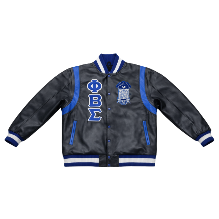 Sigma All Leather Letterman Jacket