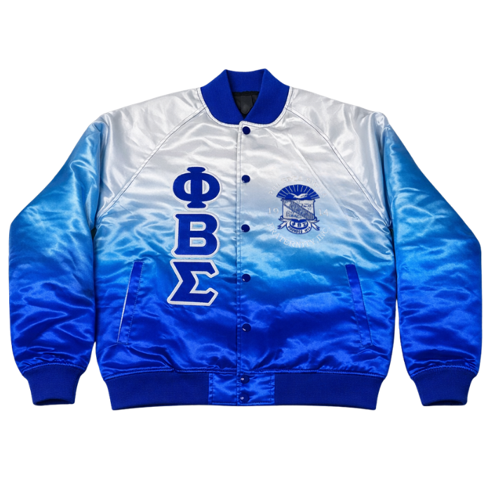 Phi Beta Sigma Faded Bomber Jacket