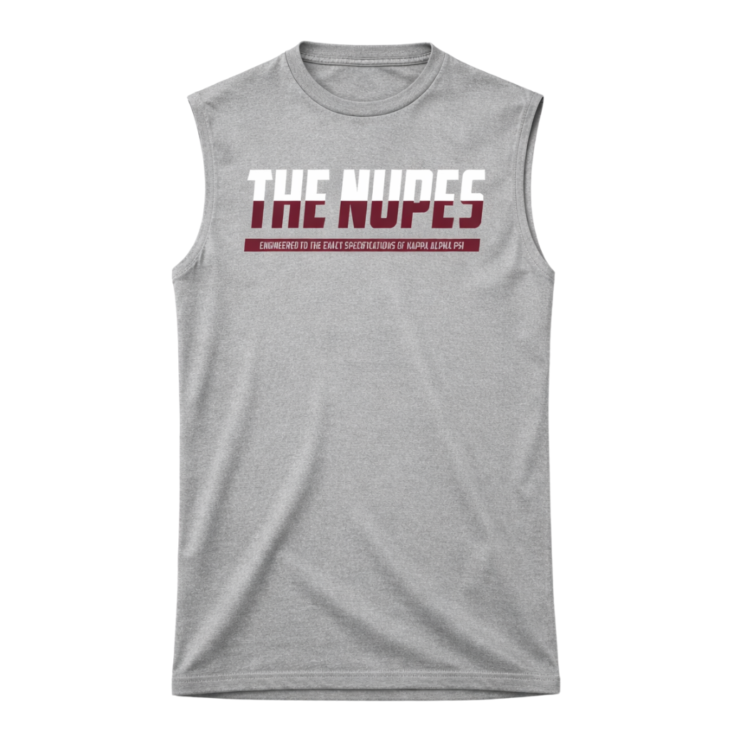 Kappa Alpha Psi The Nupes DriFit Sleeveless Shirt (Heather Grey)