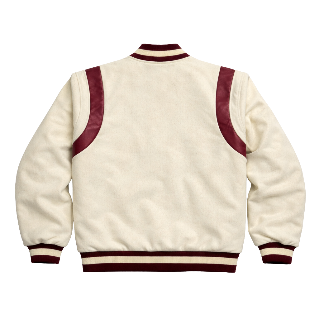 Kappa Krimson & Kream Wool Letterman Jacket
