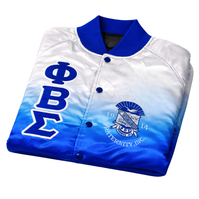 Phi Beta Sigma Faded Bomber Jacket
