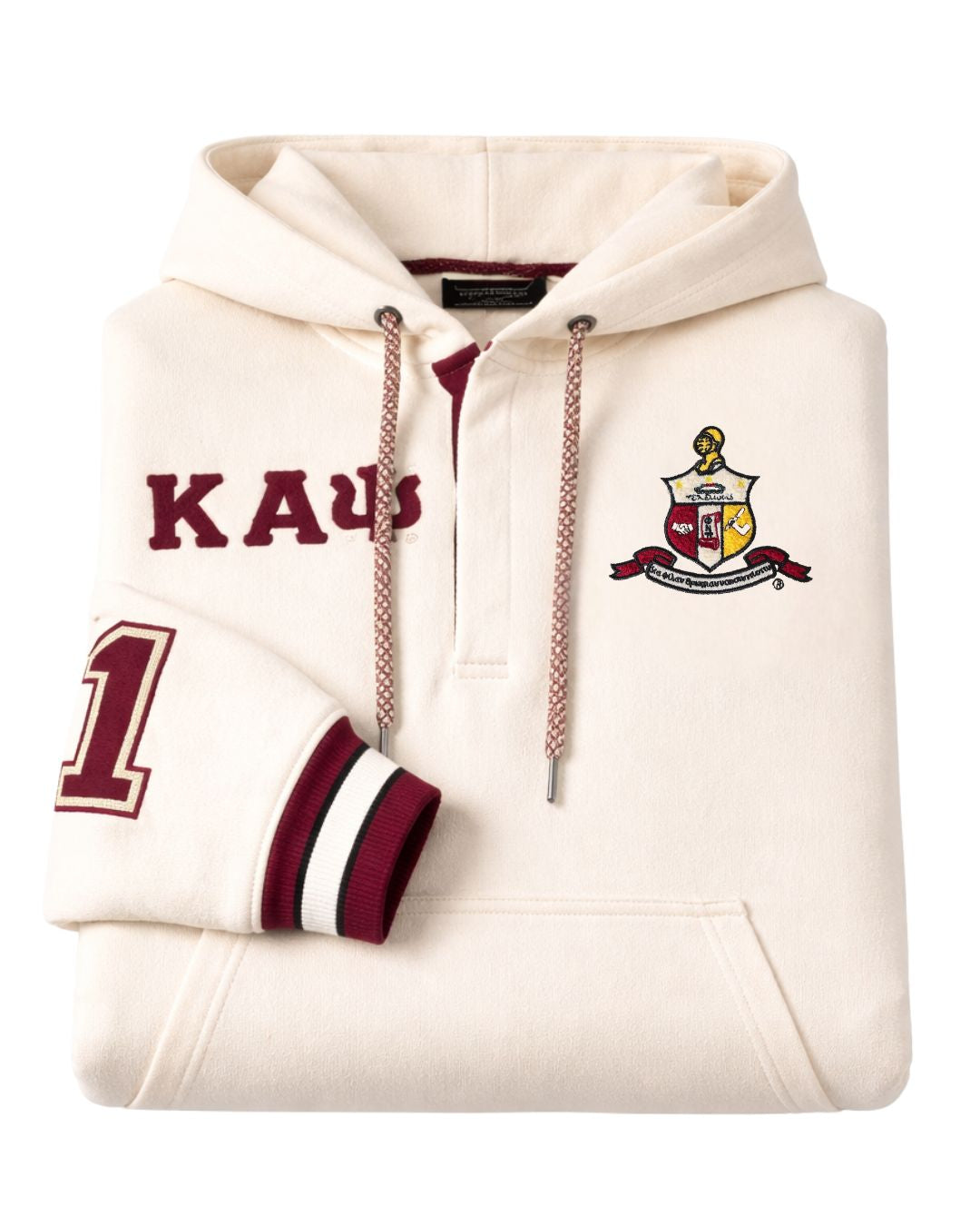 Kappa Alpha Psi Neutral Qtr Button-Up Hoodie