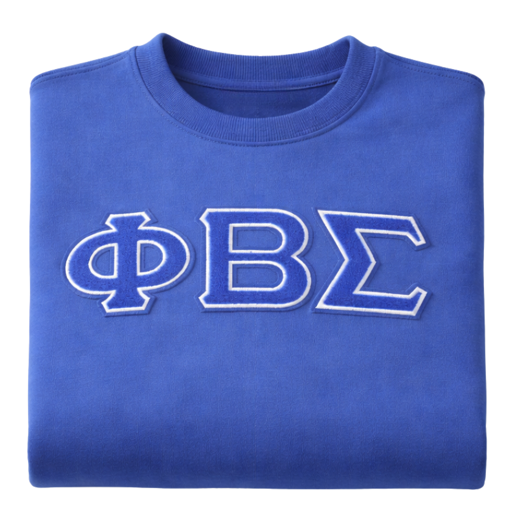 Phi Beta Sigma Pocket Chenille Crewneck
