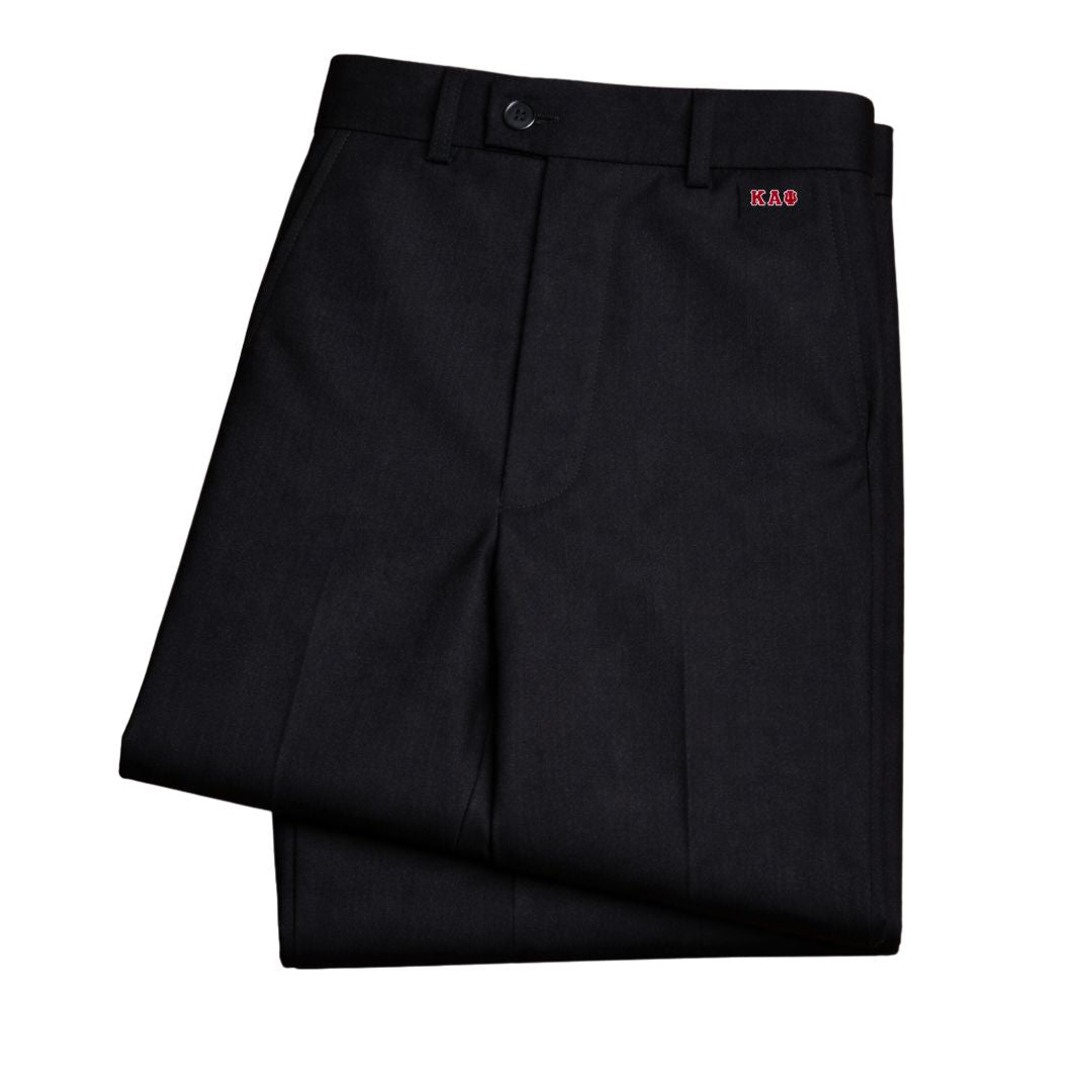 Kappa Alpha Psi Flat Front Trousers (Black)