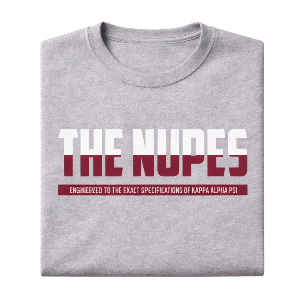 Kappa Alpha Psi The Nupes DriFit Short Sleeve Shirt (Heather Grey)
