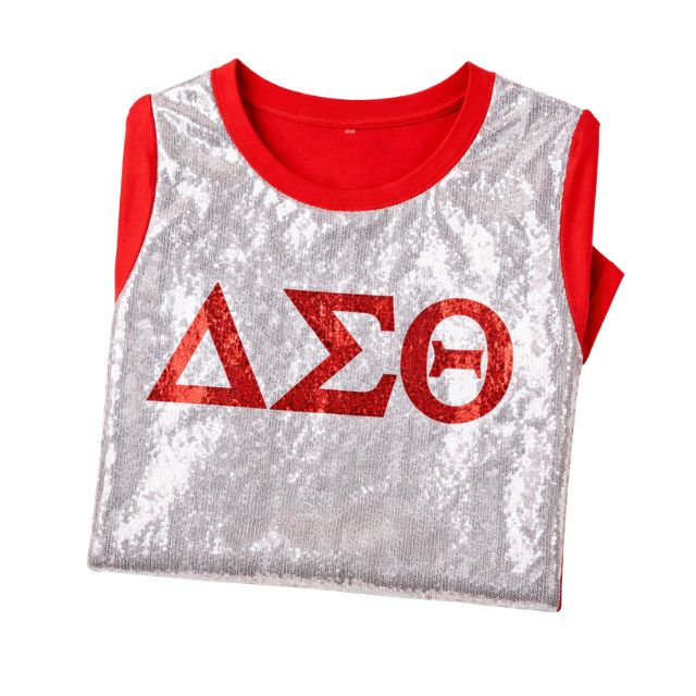 DST Sequin Tee White